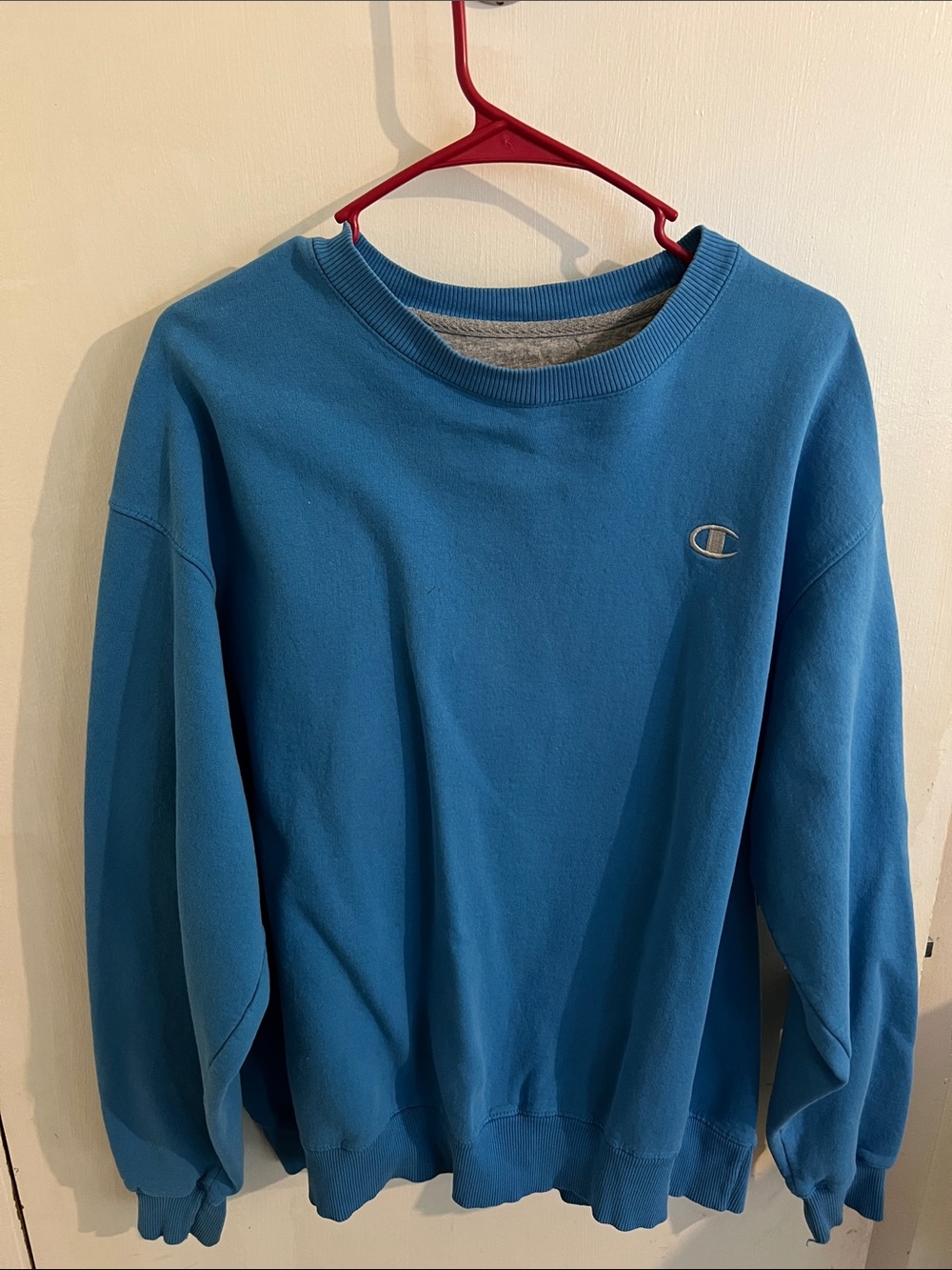 Champion Men’s Crewneck Sweatshirt - Teal Blue